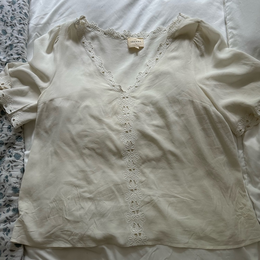 Sezane Blouse Size Large